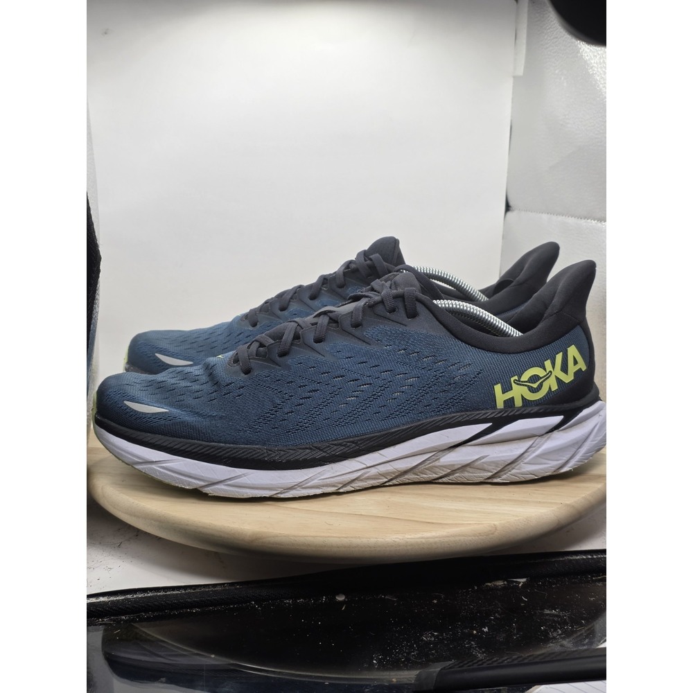 Mens Size 13D - Hoka One One Mens Clifton 8 1119393 BCBT Blue Running Shoes